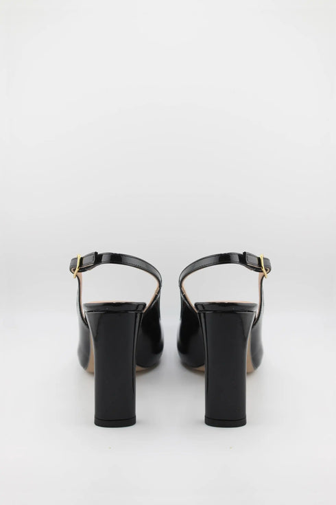 Unisa Patent Leather Slingback Block Heels